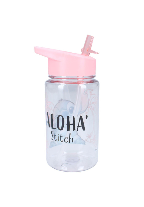 Botella pajita 450ml STITCH