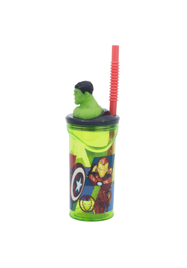 Vaso figura 360ml HULK