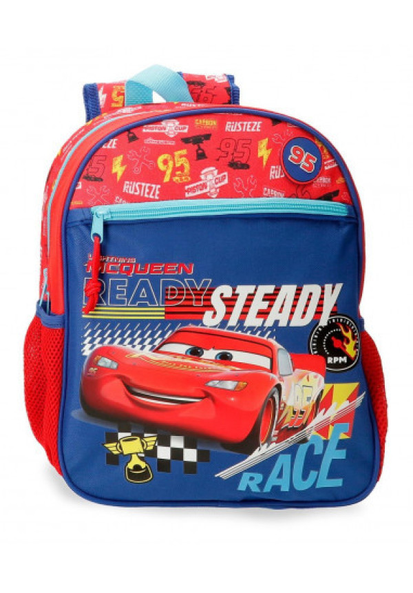 Mochila 34cm CARS lets race