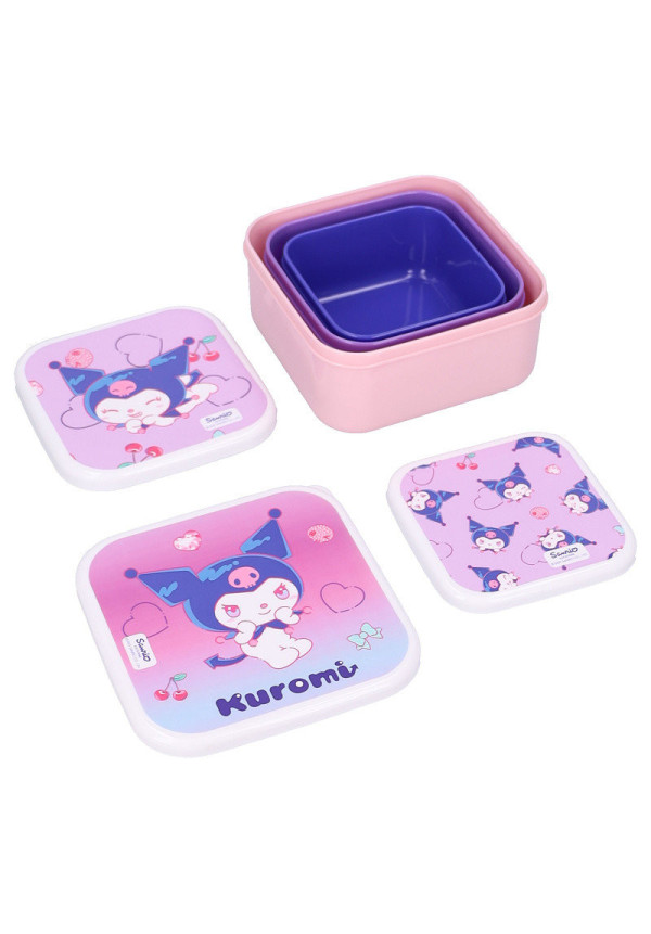 Set 3 tuppers KUROMI