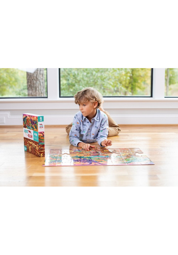 Puzzle 48pc above + below DINOS