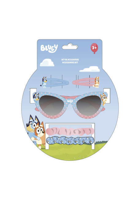 Set pelo + gafas BLUEY