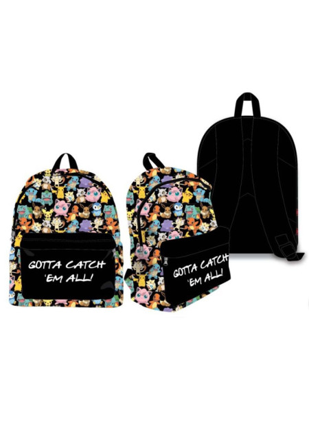 Mochila 40cm POKEMON gotta catch em all