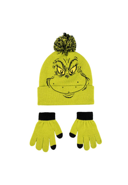 Set gorro guante GRINCH