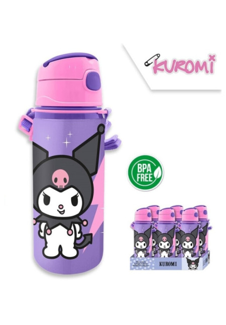 Botella 600ml correa KUROMI