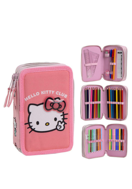 Plumier triple HELLO KITTY