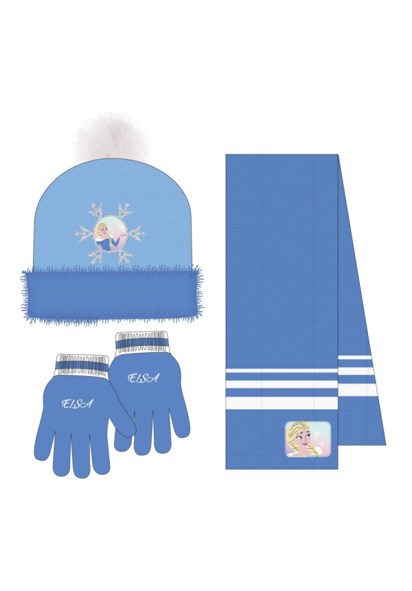 Set gorro guante bufanda FROZEN