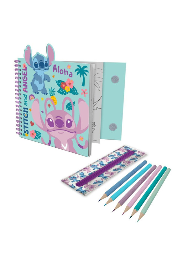 Cuaderno actividades estuche STITCH