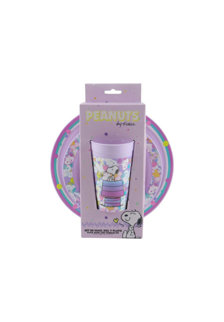 Set vajilla 3pc SNOOPY