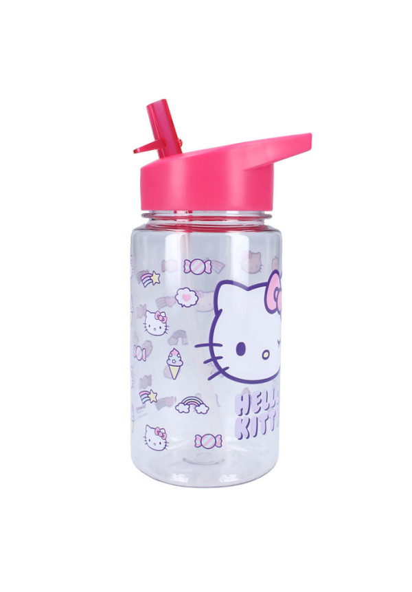 Botella pajita 450ml HELLO KITTY