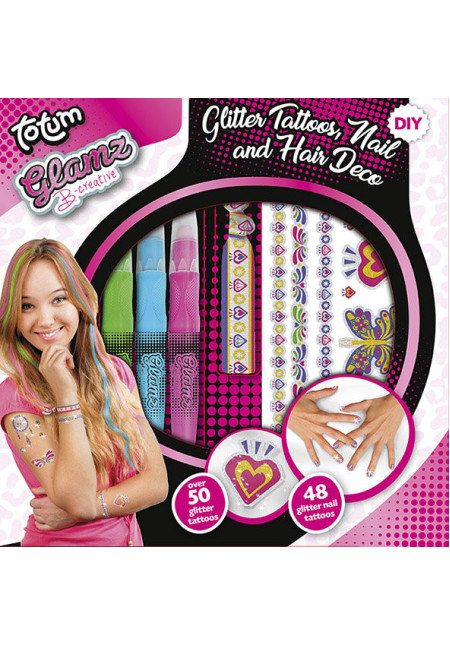 Set tattoos, pelo y uñas GLAMZ