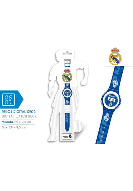 Reloj digital MADRID azul