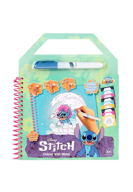 Libro magico pinta con agua STITCH