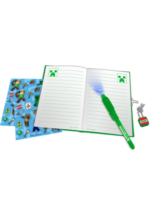 Diario secreto + boli magico MINECRAFT