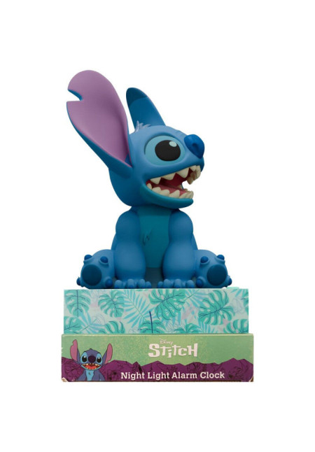 Lampara 3D + despertador STITCH
