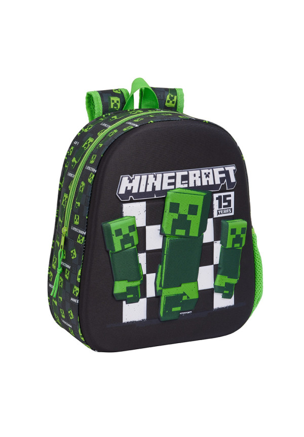 Mochila 3D 33cm MINECRAFT