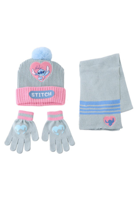 Set gorro guante bufanda STITCH