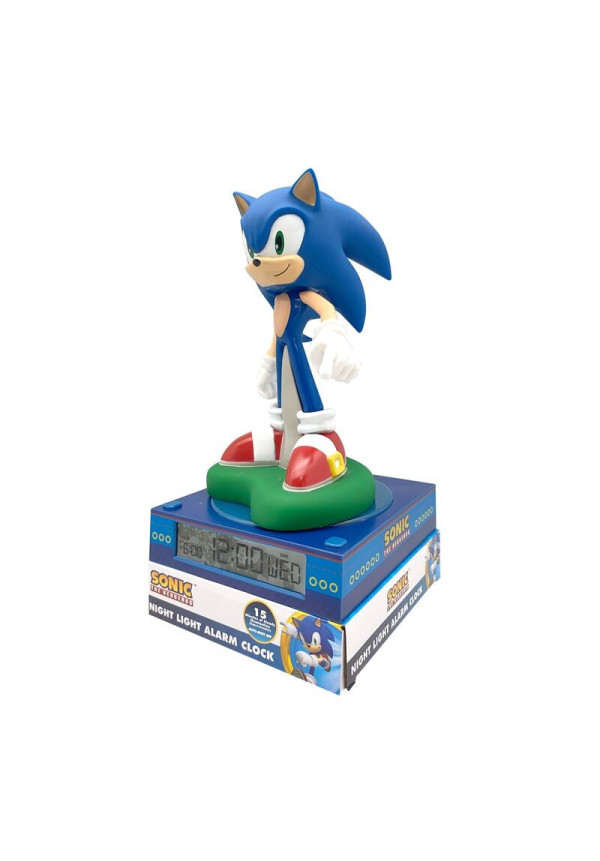 Lampara 3D + despertador SONIC