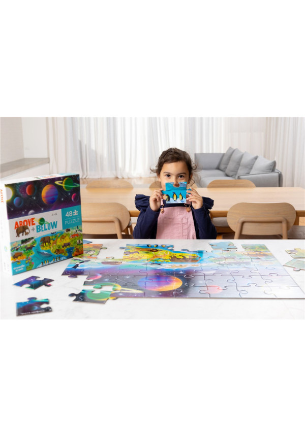 Puzzle 48pc above + below TIERRA Y ESPACIO