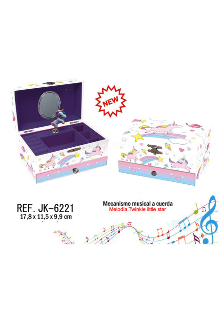 Joyero musical UNI white