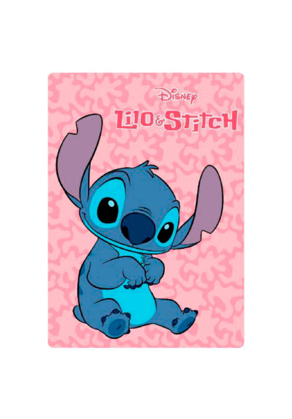 Manta polar STITCH rosa*