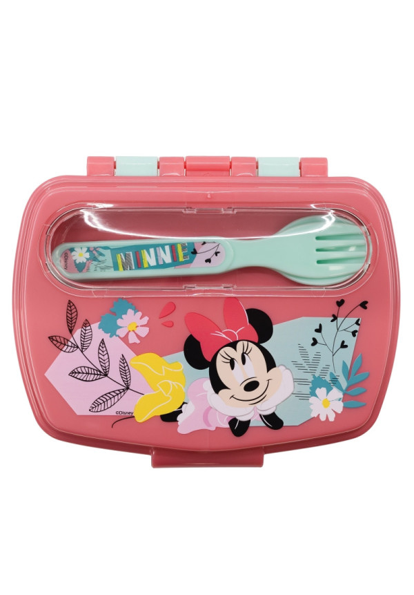 Tupper rect. cubiertos MINNIE flowers