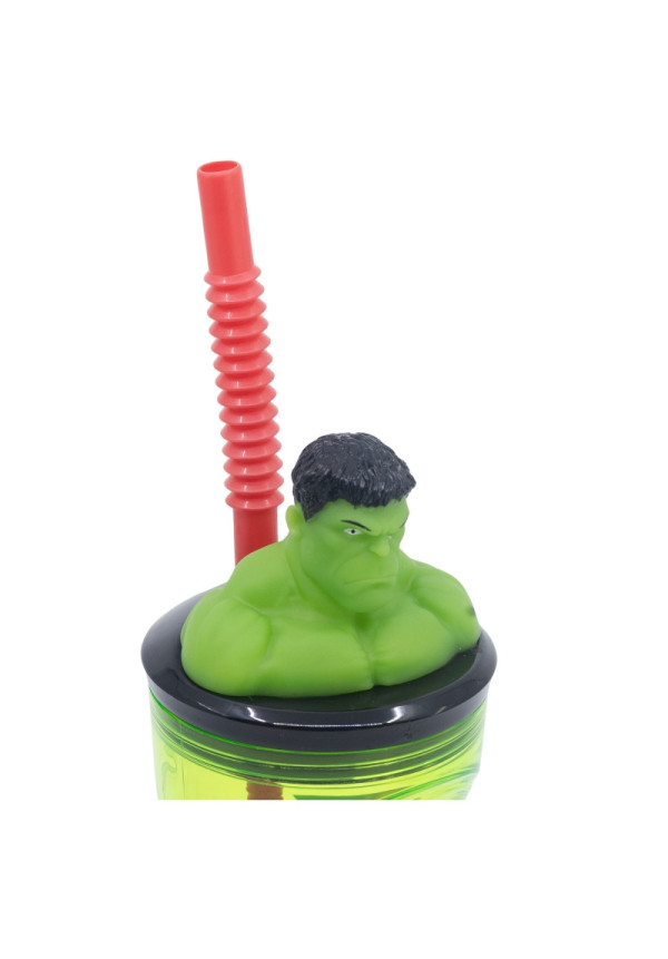 Vaso figura 360ml HULK