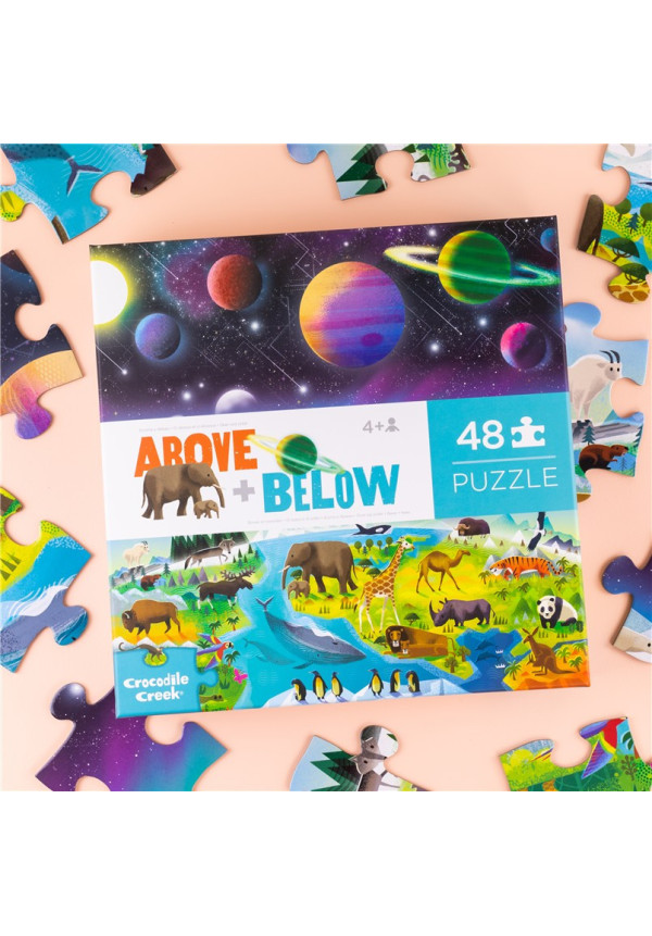 Puzzle 48pc above + below TIERRA Y ESPACIO