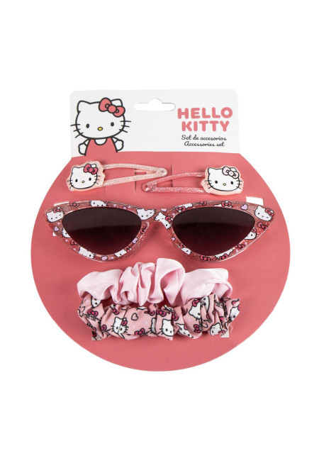 Set pelo + gafas HELLO KITTY