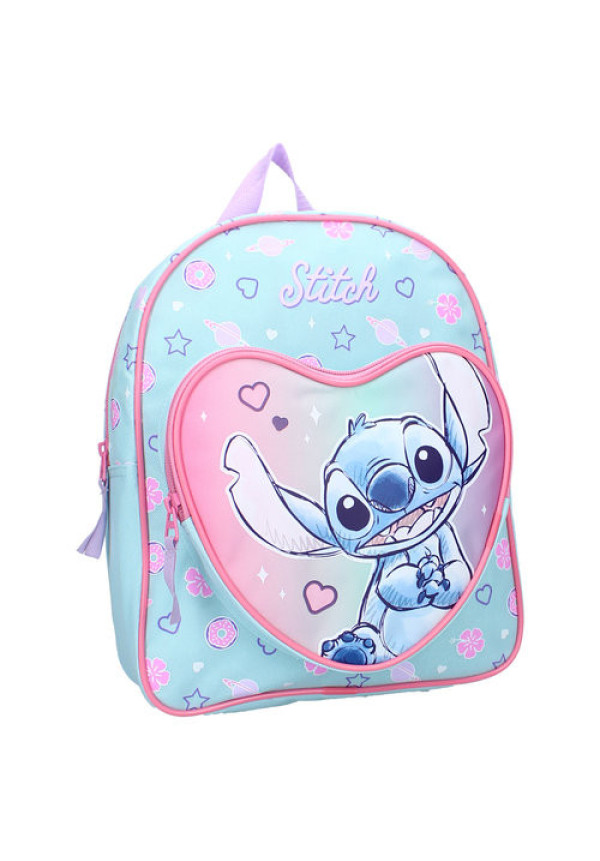 Mochila 32cm STITCH corazon