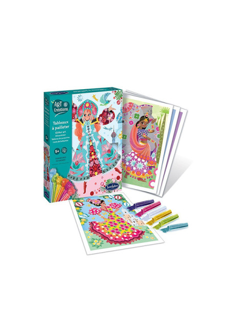 Art & creations tablero purpurina BAILARINAS