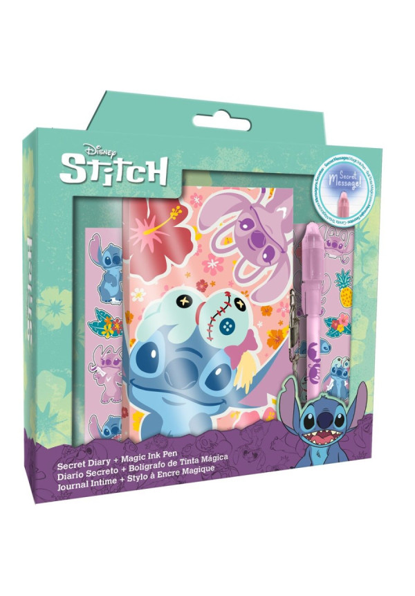 Diario secreto + boli magico STITCH