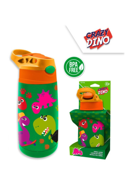 Botella SS 450ml DINO