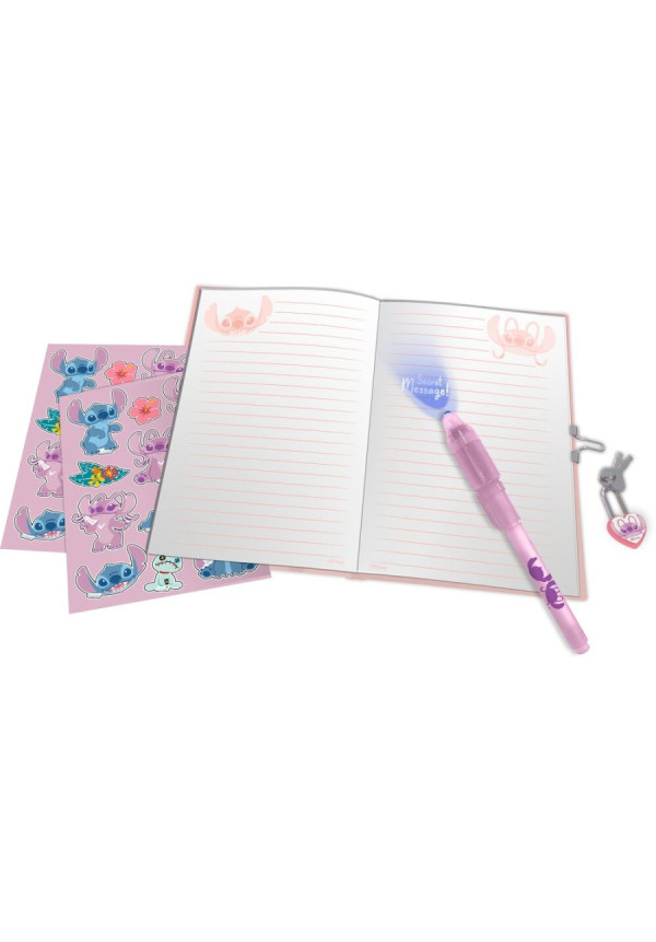 Diario secreto + boli magico STITCH