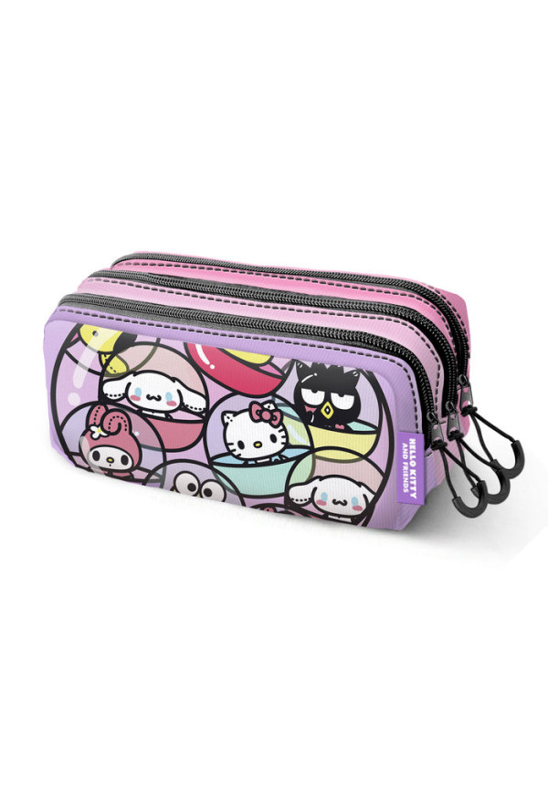 Portatodo triple HELLO KITTY gashapon