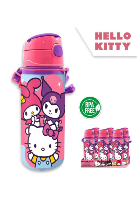 Botella 600ml correa HELLO KITTY