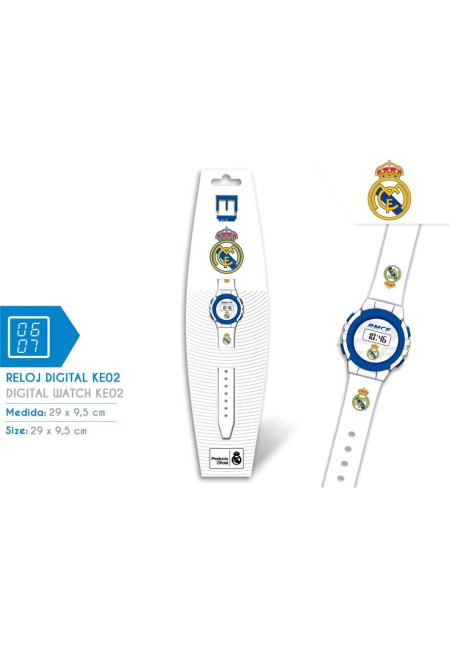 Reloj digital MADRID blanco