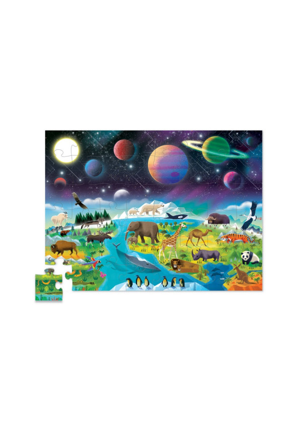 Puzzle 48pc above + below TIERRA Y ESPACIO