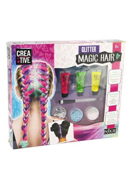Glitter magic hair