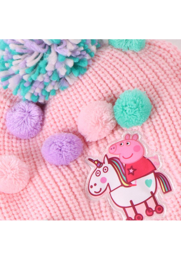 Set gorro guante bufanda PEPPA
