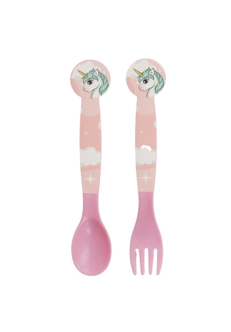 Set 2 cubiertos UNICORNIO