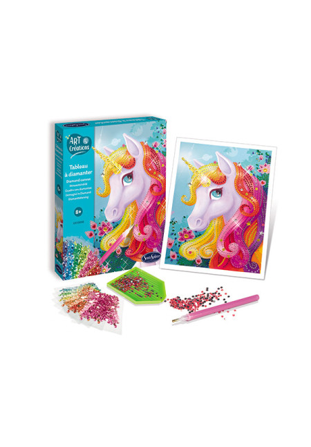 Art & creations tablero purpurina UNICORNIO