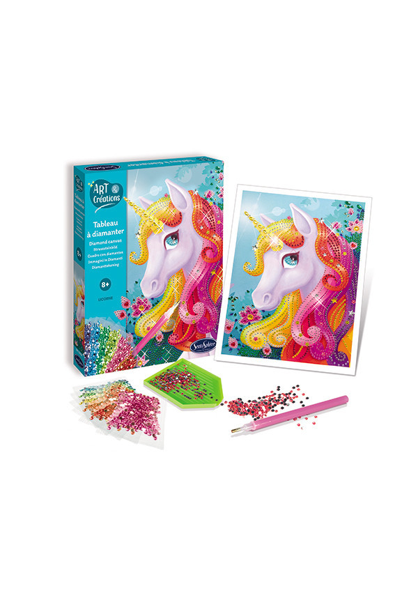 Art & creations tablero purpurina UNICORNIO