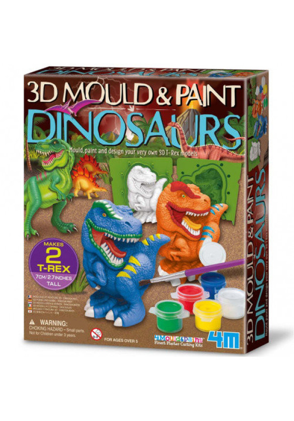 Juego moldea y pinta DINOSAURIOS