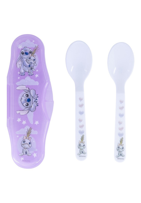 Estuche 2 cubiertos bebe STITCH