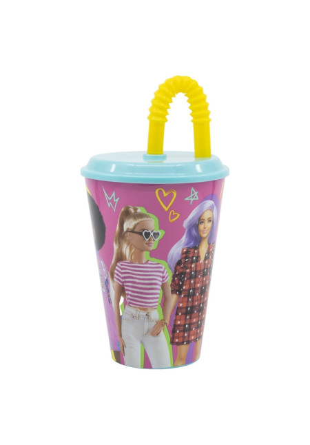 Vaso caña 430ml BARBIE