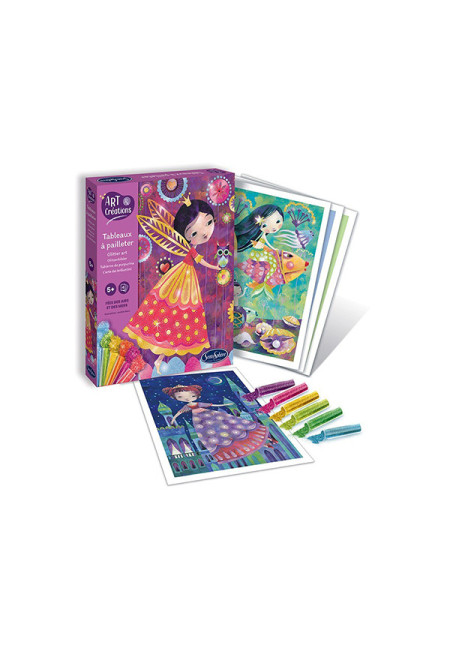 Art & creations tablero purpurina HADAS