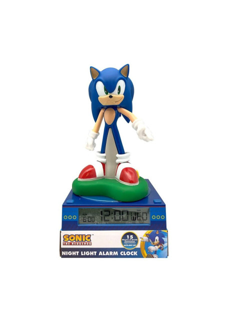 Lampara 3D + despertador SONIC
