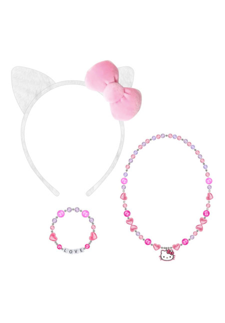 Set diadema + joyas HELLO KITTY