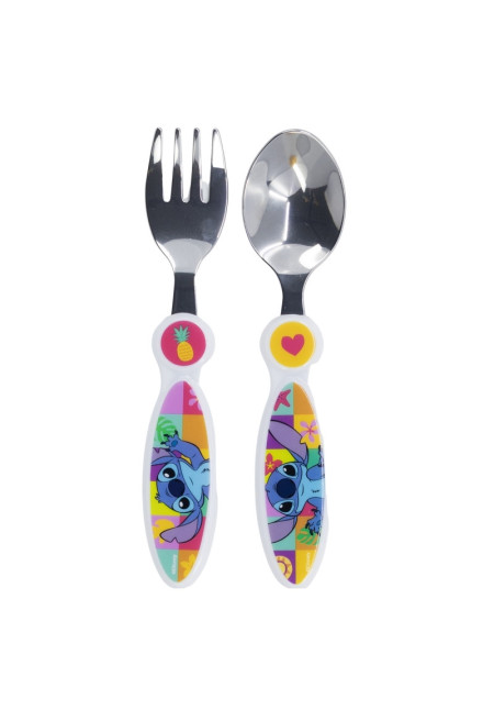 Set cubiertos metal STITCH